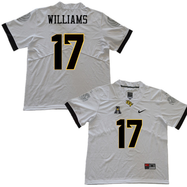 Men #17 Marlon Williams UCF Knights College Football Jerseys Sale-White